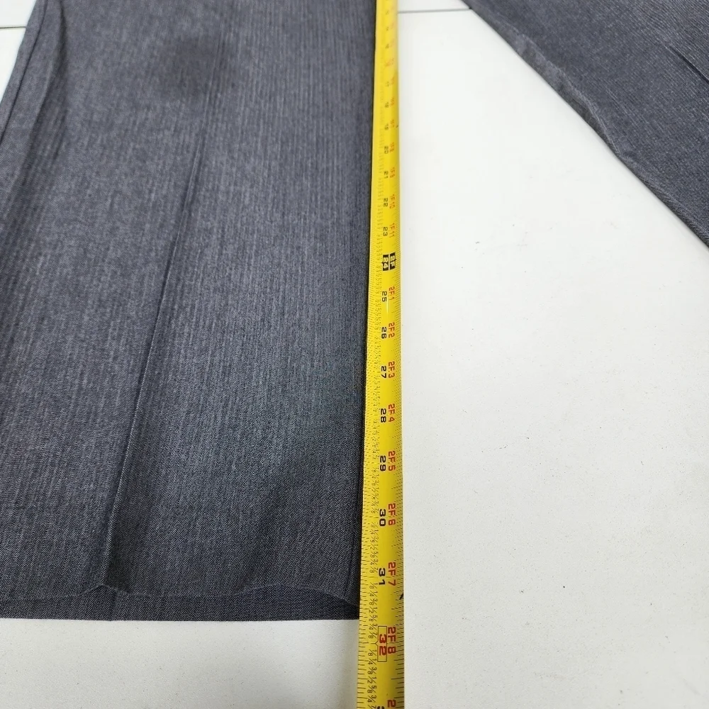 Joseph Abboud Dress Pants Mens 38x31 Flat Front Straight Slacks Trousers Gray